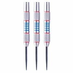 *Designa Scallop Darts - Steel Tip - Twin Knurl - Blue & Red - Barrels Only - 25g