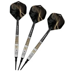Mission Almudena Fajardo Ayuso Darts - Soft Tip - 95% Tungsten - Gold PVD Milled Silver -Dart Shop ALMUDENAFAJARDO SOFTTIPDART5