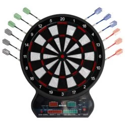 Ruthless R600 Electonic Dartboard - Soft Tip - Inc 4 Sets Of Darts - 8 Players-27 Games