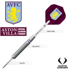 Aston Villa FC Darts - Steel Tip Brass - Official Licensed - AVFC - 22g -Dart Shop Aston Villa FC Steel Tip Brass Darts 3 3e682ba3 43a5 4dff 9af3 d47378758e88