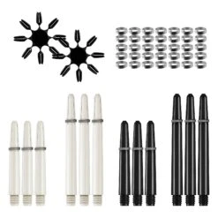 Mission Darts Accessory Kit - 90 Piece - Flights, Shafts - Steel Tip -Dart Shop BX132 3