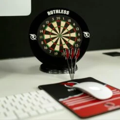 Ruthless Mini Desktop Dartboard And Surround Set -Dart Shop BX250P4
