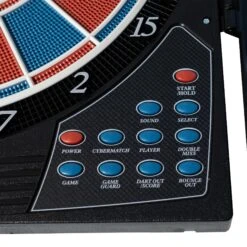 BULL'S Lightning RB Electronic Dartboard - Soft Tip - Inc. 2 Sets Of Darts -Dart Shop BullsSoftTipDetail1
