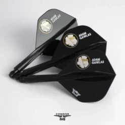 Condor AXE Dart Flights - Adam Gawlas - Standard - Black -Dart Shop Condor Adam Gawlas Dart Flights Gallery 2