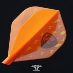 *Condor AXE Player Series Dart Flights - Miyu Miyawaki - Thunderbolt Bear - Standard - Orange -Dart Shop Condor Thunderbolt Bear Dart Flights Std Orange 3