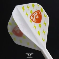 Condor AXE Player Series Dart Flights - Miyu Miyawaki - Thunderbolt Bear - Standard - White -Dart Shop Condor Thunderbolt Bear Dart Flights Std White 4