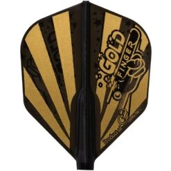 *Cosmo Fit Flight AIR - Harith Lim 5 -Shape - Mix - Gold Stripe -Dart Shop Cosmo Dart Flights Harith Lim 5 FFA Shape Black 2