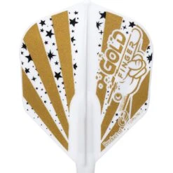 *Cosmo Fit Flight - Harith Lim 5 -Shape - Mix - Gold Stripe -Dart Shop Cosmo Dart Flights Harith Lim 5 Shape Black 4