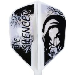 *Cosmo Fit Flight AIR - Jeff Smith 3 - Shape - White - The Silencer -Dart Shop Cosmo Dart Flights Jeff Smith 3 Silencer FFA Shape 1