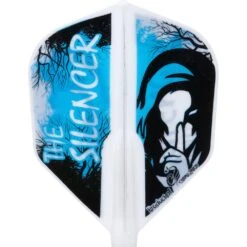 *Cosmo Fit Flight AIR - Jeff Smith 3 - Shape - White - The Silencer -Dart Shop Cosmo Dart Flights Jeff Smith 3 Silencer FFA Shape 2