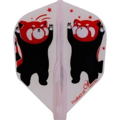 Cosmo Fit Flight AIR - Shape - Mix - Red Panda -Dart Shop Cosmo Dart Flights Red Panda FFA Shape Pink 1