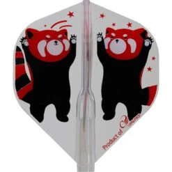 Cosmo Fit Flight AIR - Standard - Mix - Red Panda -Dart Shop Cosmo Dart Flights Red Panda FFA Std Nat 1