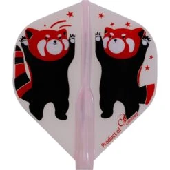Cosmo Fit Flight AIR - Standard - Mix - Red Panda -Dart Shop Cosmo Dart Flights Red Panda FFA Std Pink 1