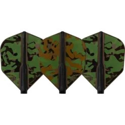 Cosmo Fit Flight AIR - Shape - Black - Liquid Camo A - Woodland -Dart Shop Cosmo Liquid Camo A Air ShapeNo6 Black 1c