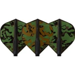 Cosmo Fit Flight AIR - Standard - Black - Liquid Camo A - Woodland -Dart Shop Cosmo Liquid Camo A Air StandardNo2 Black 1c