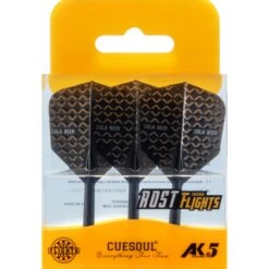 Cuesoul AK5 Integrated Dart Shaft And Flights - Standard - Black - Cola Beer -Dart Shop Cuesoul AK5 Flights Cola Beer 2