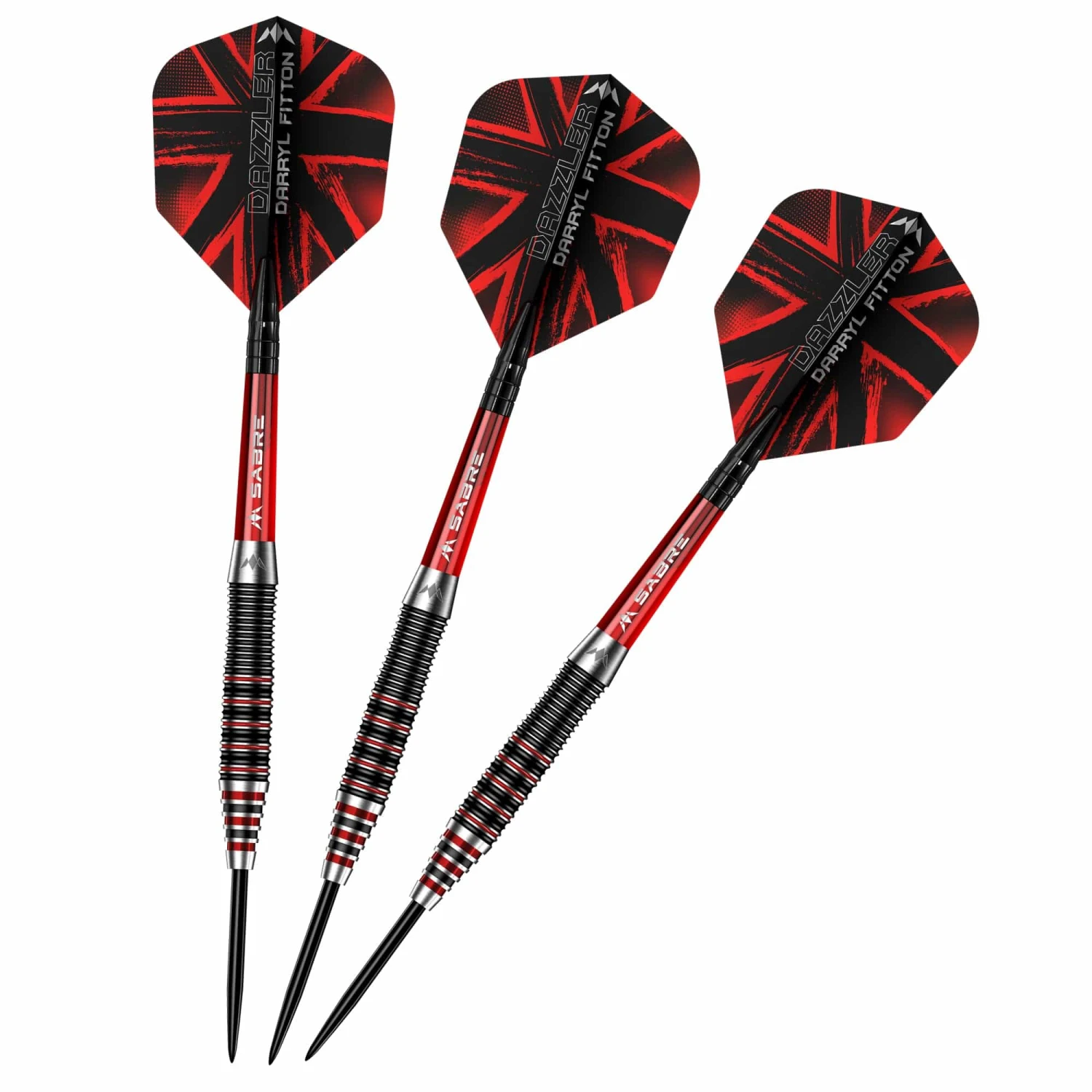 Mission Darryl Fitton Darts - Steel Tip - Electro Black & Red - The Dazzler 5 Mission Darryl Fitton Darts - Steel Tip - Electro Black & Red - The Dazzler - Image 5
