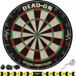 *Viper Dead On Sisal Dartboard - Tri Wire System - Dead-On