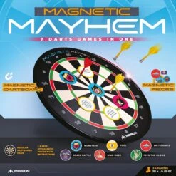 *Mission Magnetic Mayhem - Fun Darts Game - 7 Games In One - With 12 Magnetic Darts -Dart Shop DB500 5