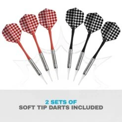 Designa Electronic Soft Tip Dartboard - With 6 Darts - Upto 8 Players -Dart Shop DB906 2