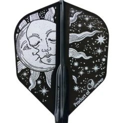*Cosmo Fit Flight AIR - Shape - Dark Black - Moon And Sun -Dart Shop FL1137 3