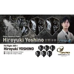 *Cosmo Fit Flight AIR - Player - Standard - D Black - Hiroyuki Yoshino -Dart Shop FL1150 1