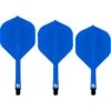 Shot Flight Deck - One Piece Dart Flight And Shaft System - Blue