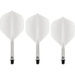Shot Flight Deck - One Piece Dart Flight And Shaft System - Clear