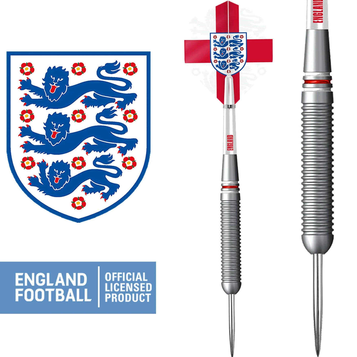 England Football Darts - Steel Tip Brass - Official Licensed - Logo - 22g 2 England Football Darts - Steel Tip Brass - Official Licensed - Logo - 22g - Image 2