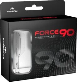 Mission Force 90 - New Moulded Flight & Shaft System - Clear - Slim -Dart Shop Force90 Pack Slim Clear