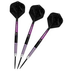 Mission James Hurrell Darts - Steel Tip - Hillbilly - Black & Purple -Dart Shop JAMESHURRELL TUNGSTENDART