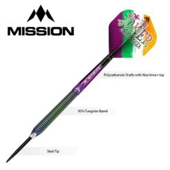 *Mission John O Shea Darts - Steel Tip - The Joker - Coral -Dart Shop JOHNOSHEA TUNGSTENDART4