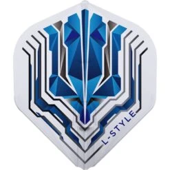 L-Style - EZ L-Flights - Integrated Champagne Ring - L1EZ Standard - Origin Series - Clear -Dart Shop L Style Flights Origins L1EZ Blue 1