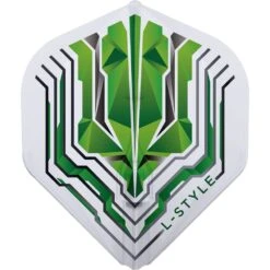 L-Style - EZ L-Flights - Integrated Champagne Ring - L1EZ Standard - Origin Series - Clear -Dart Shop L Style Flights Origins L1EZ Green 1