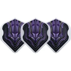 L-Style - EZ L-Flights - Integrated Champagne Ring - L1EZ Standard - Origin Series - Clear -Dart Shop L Style Flights Origins L1EZ Purple 3