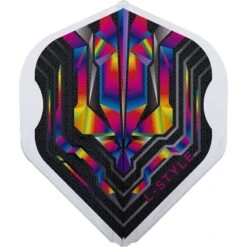 L-Style - EZ L-Flights - Integrated Champagne Ring - L1EZ Standard - Origin Series - Clear -Dart Shop L Style Flights Origins L1EZ Rainbow 1