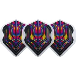 L-Style - EZ L-Flights - Integrated Champagne Ring - L1EZ Standard - Origin Series - Clear -Dart Shop L Style Flights Origins L1EZ Rainbow 3