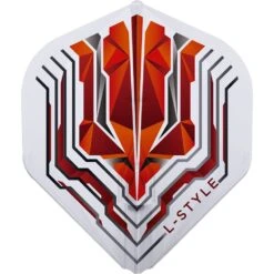 L-Style - EZ L-Flights - Integrated Champagne Ring - L1EZ Standard - Origin Series - Clear -Dart Shop L Style Flights Origins L1EZ Red 1