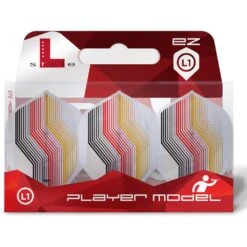 *L-Style - EZ L-Flights - Integrated Champagne Ring - L1EZ - Gabriel Clemens - V1 - Clear White -Dart Shop L Style L1EZ Gabriel Clemens v1 CLW Limited Pack