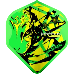 *L-Style - EZ L-Flights - Integrated Champagne Ring - L1 - Mikuru Suzuki - V5 - Neon Green -Dart Shop L Style L1Ez MikuruSuzuki NeonGreen 1A