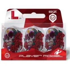 L-Style - EZ L-Flights - Integrated Champagne Ring - L1EZ - Anastasia V4 - Clear White -Dart Shop L Style Anastasia Dart Flights v4 L1EZ ClearWhite 2