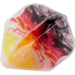 L-Style - EZ L-Flights - Integrated Champagne Ring - L1EZ - RYB Series V1 - Type D - Clear White -Dart Shop L Style Dart Flights RVB Series White 3