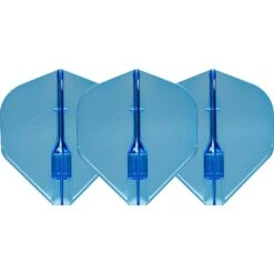 L-Style - Fantom Flights - Integrated Champagne Ring - L1EZ - Colours -Dart Shop L Style Fantom Dart Flights L1 Blue 3