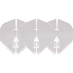 L-Style - Fantom Flights - Integrated Champagne Ring - L1EZ - Colours -Dart Shop L Style Fantom Dart Flights L1 Clear 3