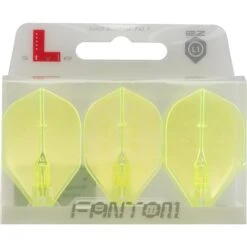 L-Style - Fantom Flights - Integrated Champagne Ring - L1EZ - Colours -Dart Shop L Style Fantom Dart Flights L1 Neon Yellow 2