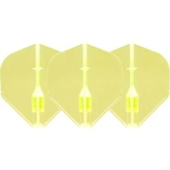 L-Style - Fantom Flights - Integrated Champagne Ring - L1EZ - Colours -Dart Shop L Style Fantom Dart Flights L1 Neon Yellow 3
