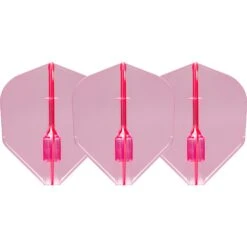 L-Style - Fantom Flights - Integrated Champagne Ring - L3EZ - Colours -Dart Shop L Style Fantom Dart Flights L3 Clear Pink 3