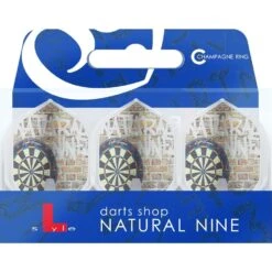 *L-Style - N9 L-Flight Pro - Champagne Ring - Std - Nine Street - White -Dart Shop LS444 1