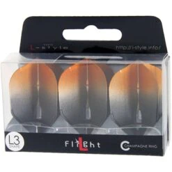 L-Style - L-Flight Pro - Champagne Ring - L3 Shape - Two Tone - Black -Dart Shop LS497 1