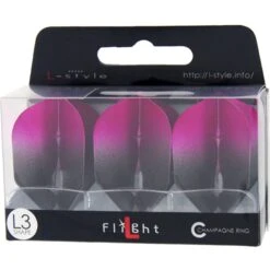 L-Style - L-Flight Pro - Champagne Ring - L3 Shape - Two Tone - Black -Dart Shop LS500 1